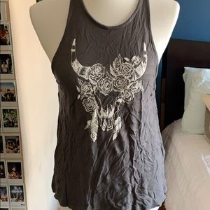 Racerback Gray Tank Top